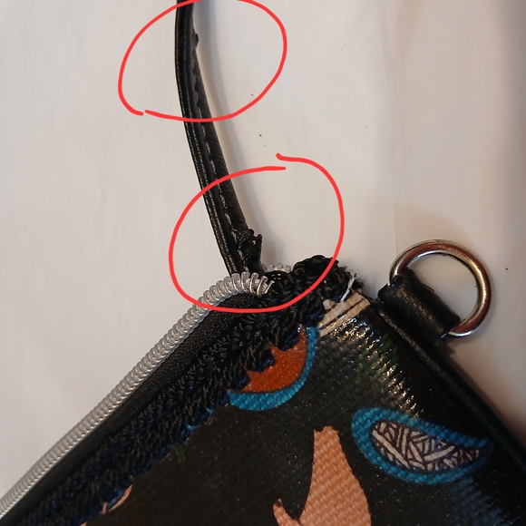 Sakroots Black Multicolor Women's Key, Coin, Card Holder - Picture 7 of 7